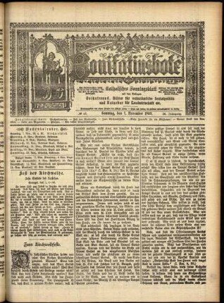 Erste Ausgabe vom Sonntag, den 07. November 1909.