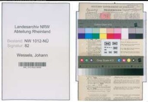 Entnazifizierung Johann Wessels , geb. 13.03.1899 (Landwirt)
