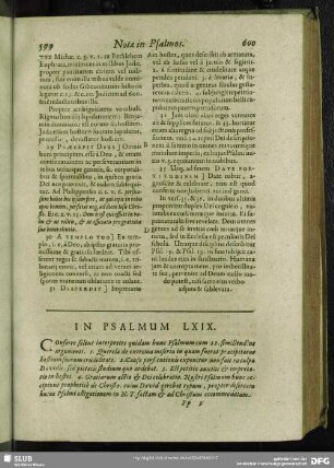 In Psalmum LXIX.[i.e. LXVIII.] Psalmus LXIX. [i.e. LXVIII.]