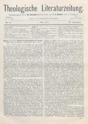 129-133 [Rezension] Dorner, August, Grundriss der Encyklopädie der Theologie