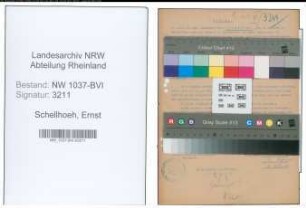 Entnazifizierung Ernst Schellhoeh , geb. 20.02.1901 (Ingemieur)