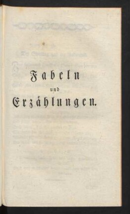 Fabeln und Erzählungen