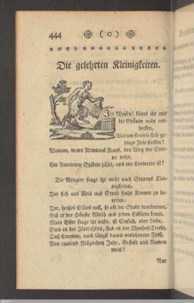 17. Die gelehrten Kleinigkeiten.