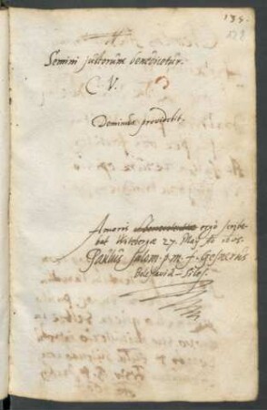 Paulus Gesner, Wittenberg 27.5.1605