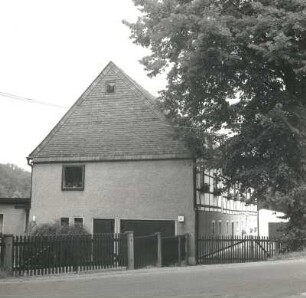 Niederwiesa, Dresdner Straße 41. Ehemaliges Wohnstallhaus (1801/1850). Giebelansicht