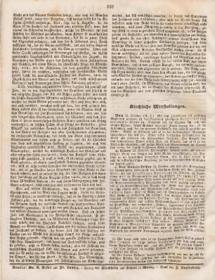 520 Kirchliche Mittheilungen