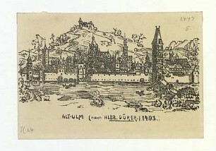 Ulm von Süden. Um 1493