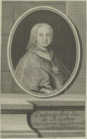 Bildnis des Ludovicus Antonius Jacobus de Bourbon