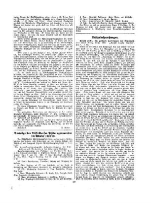 Vorträge des Düsseldorfer Philologenvereins im Winter 1918/19