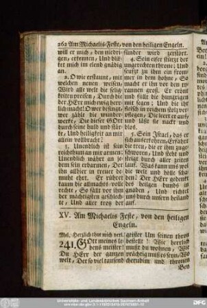 XV. Am Michaelis Feste, von den heiligen Engeln.
