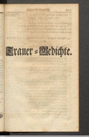 Trauer-Gedichte.