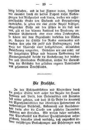 Die Droschke