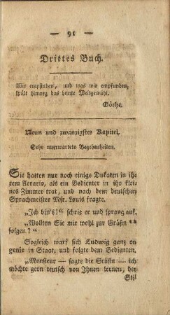 Neun und zwanzigstes Kapitel. Sehr unerwartete Begebenheiten.