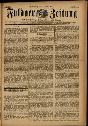 Ausgabe vom Donnerstag, den 11. Oktober 1894.