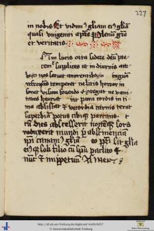 [227r] Gedicht, vgl. Analecta hymnica medii aevi, Bd. 51 Nr. 41. 227v - 235v leer.