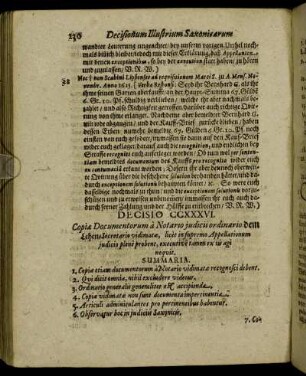 Decisio CCXXXVI. - Decisio CCXL.