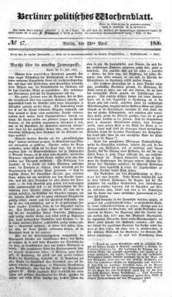 No 17, 23. April 1836