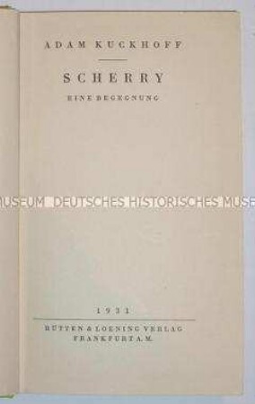 Scherry von Adam Kuckhoff