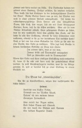 Die Braut des "Lebenslänglichen"
