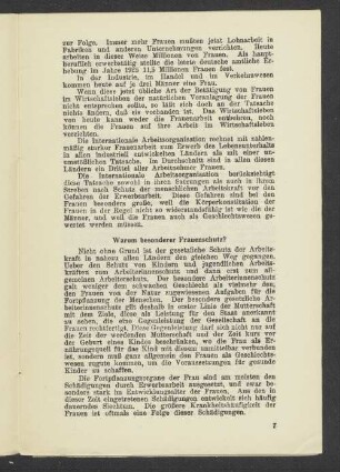 Warum besonderer Frauenschutz?