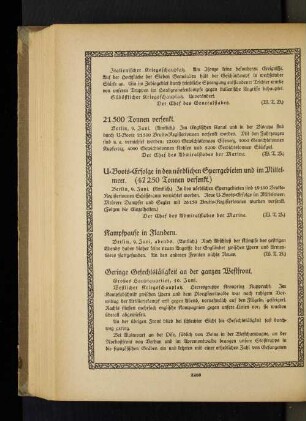 Geringe Gefechtstätigkeit an der ganzen Westfront.