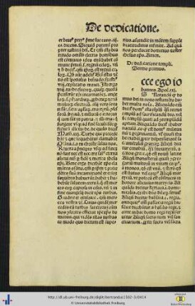 De dedicatione templi, Sermones I-III