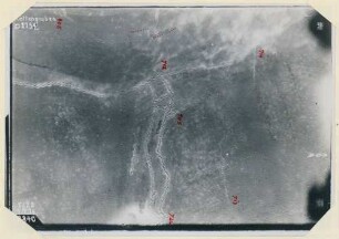 Foto von Stellungen im Kettengraben (Luftbild)