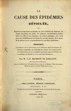 La cause des épidémies dévoilée
