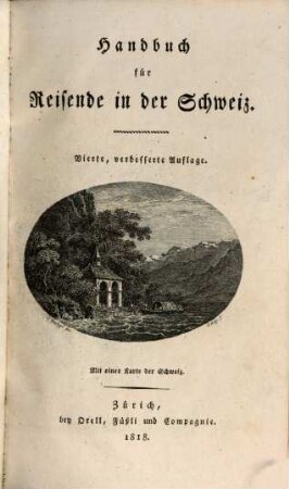 Handbuch für Reisende in der Schweiz