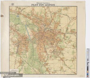 Eduard Gaeblers Plan von Leipzig