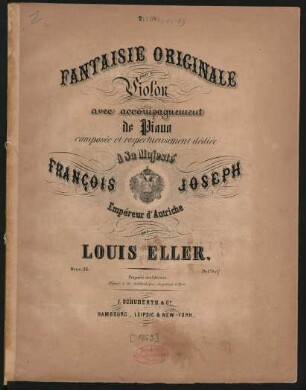 Fantaisie originale pour le violon avec accompagnement de piano : oeuv. 24