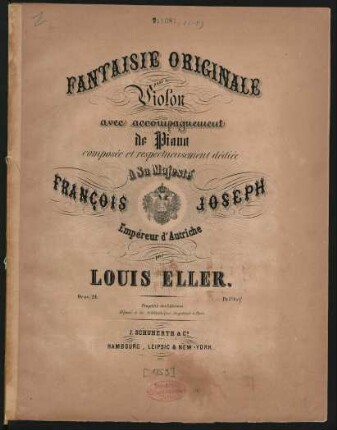Fantaisie originale pour le violon avec accompagnement de piano : oeuv. 24