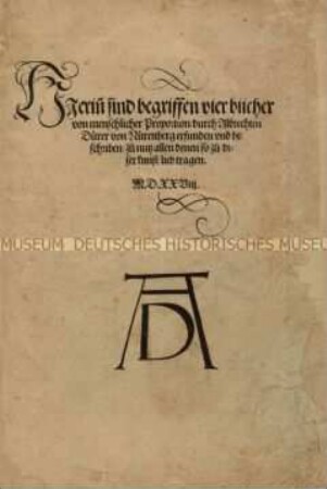 Von menschlicher Proportion (Proportionslehre)