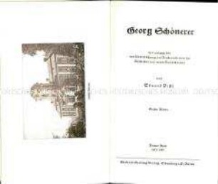 Biografie über den österreichischen Politiker Georg Schönerer, Bände 3-4