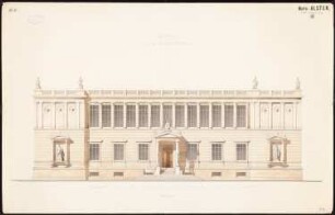 Kunsthalle, Hamburg: Aufriss Vorderansicht