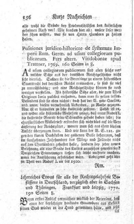 Positiones juridico-historicae de systemate Imperii Romano-Germanici. P.II.