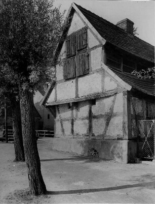 Lychen (Uckermark). Ansicht eines alten Fachwerkhauses