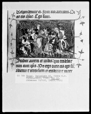 Perikopenbuch des Erzbischofs Kuno von Falkenstein: Der Judaskuss
