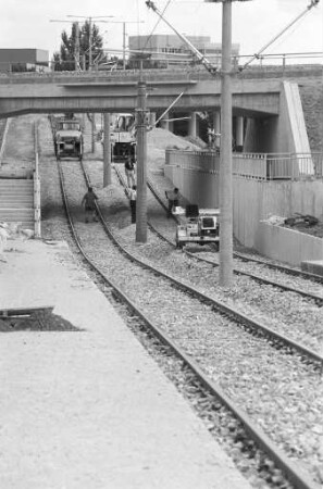 Bau einer neuen Straßenbahnlinie Nr. 6 über das Beiertheimer Feld nach Oberreut