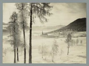 Seefeld in Tirol im Morgennebel