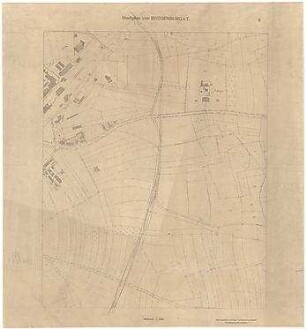 Fischer, Theodor; Rothenburg ob der Tauber; Generalbaulinienplan - Stadtplan