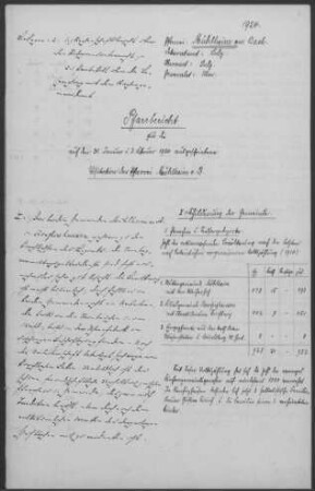 Mühlheim/Bach-Renfrizhausen: Pfarrbericht 1924