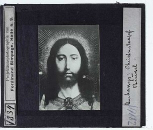 Massys, Diptychon: Christus als Salvator Mundi und Jungfrau Maria im Gebet (KMSKA 241-242),Massys, Christus als Salvator Mundi (Antwerpen KMSK 241) : Flügel eines Diptychons (Antwerpen, KMSKA 241-242)