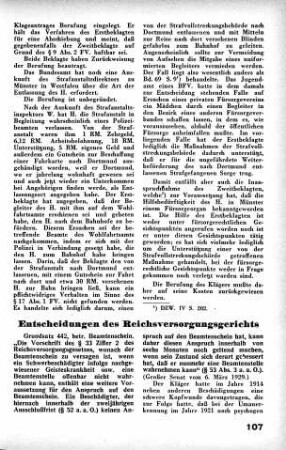 Entscheidungen des Reichsversorgungsgerichts