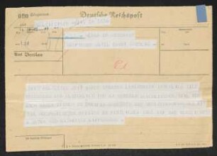 Brief von Anton Kippenberg und Katharina Kippenberg an Gerhart Hauptmann