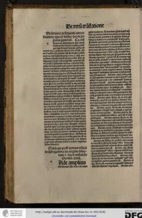 Sabbato post tertiam dominicam in quadragesima de origine dominiorum et rerum translatione. Sermo xxxii.