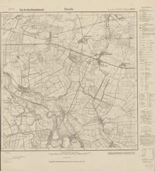 2631 Besitz, Meßtischblatt (4cm - Karte)