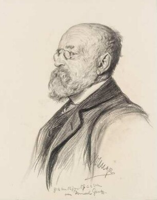Bildnis Unger, William (1837-1932), Radierer, Kupferstecher, Maler, Graphiker
