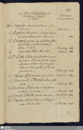 Libri Scholastici et Autores Classici