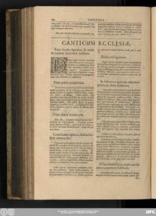 Canticum Ecclesiae.